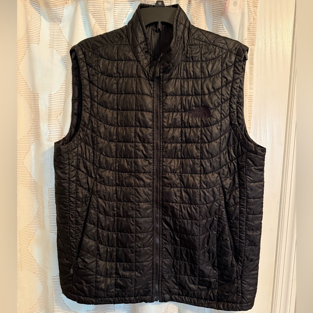 Men's Black North Face Thermoball Quilted Vest